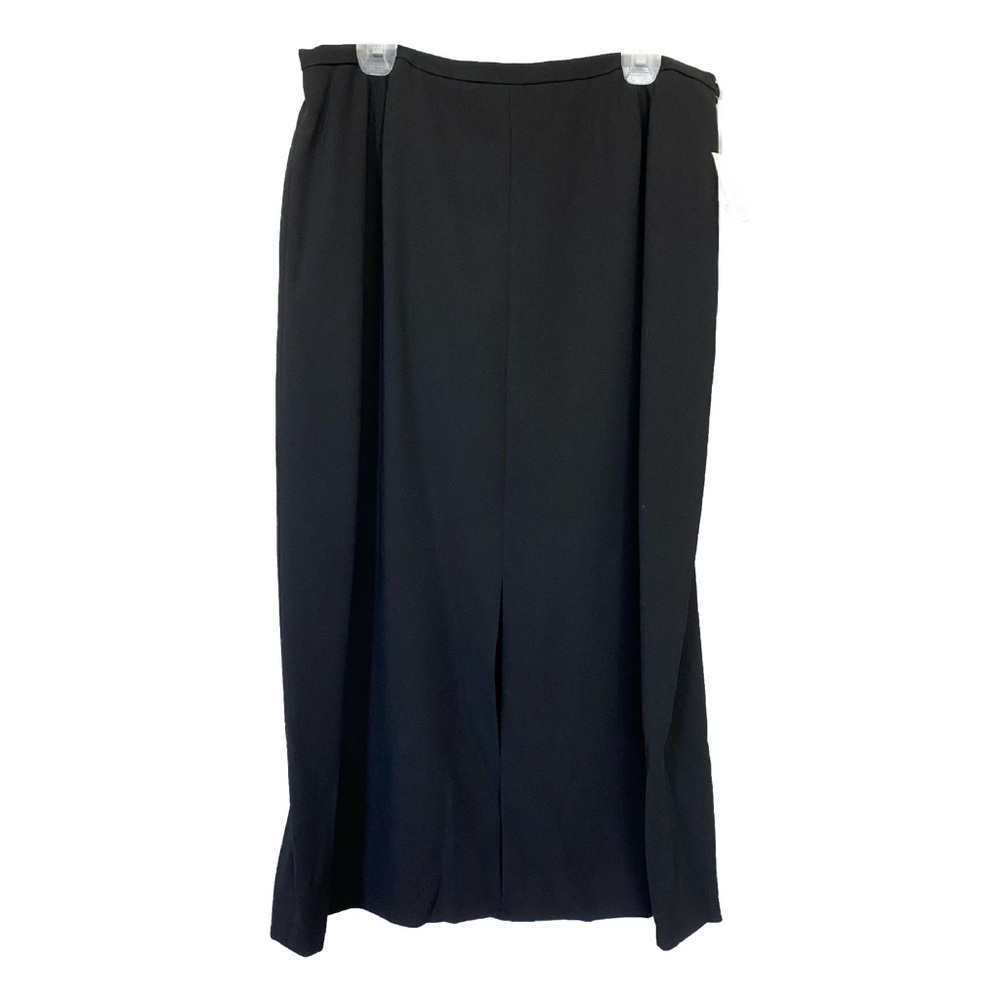 NEW — Karen Scott Black Midi Pencil Skirt Fully Lined w/Back Slit Size 18 Petite - Picture 2 of 4
